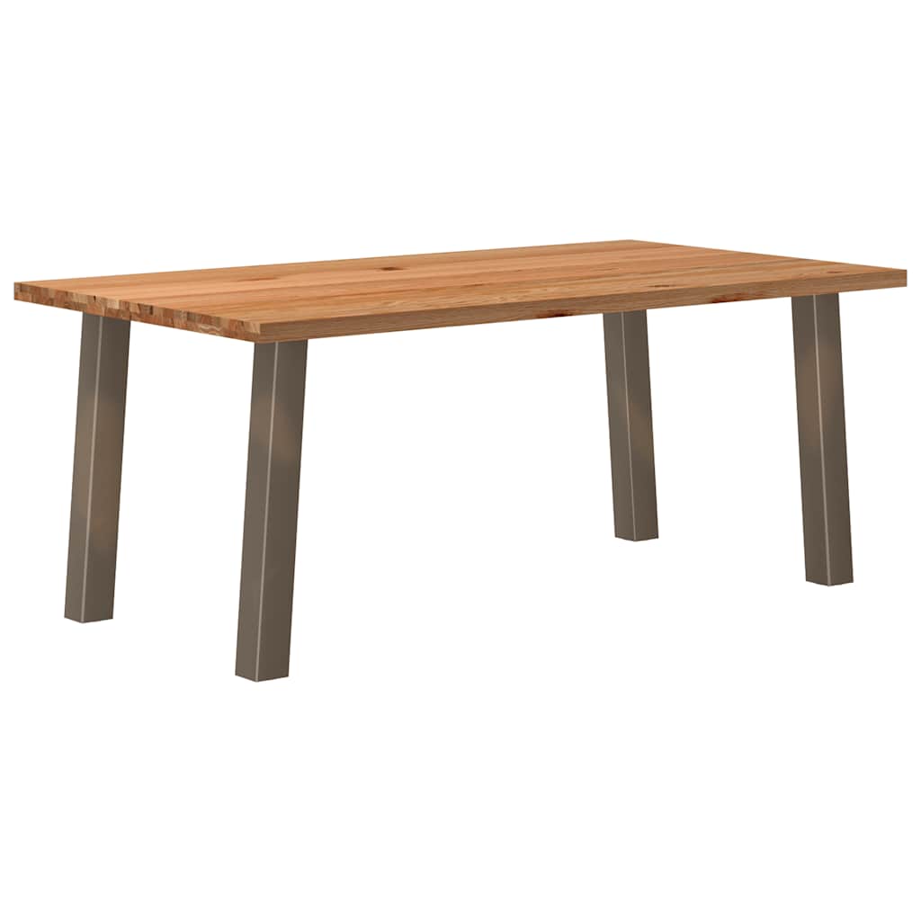 Table en Bois de Chêne Massif et Métal 180 cm-100 cm-180 cm-1-La-Fabrique-Industrielle