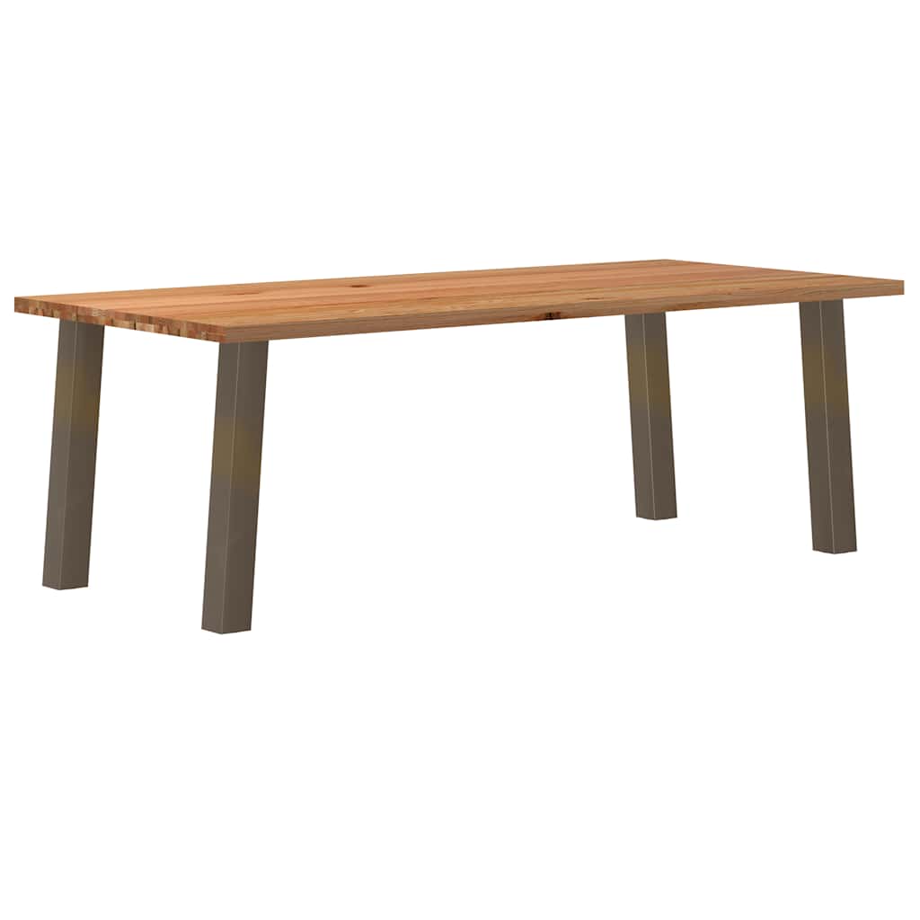 Table en Bois de Chêne Massif et Métal 180 cm-100 cm-220 cm-1-La-Fabrique-Industrielle