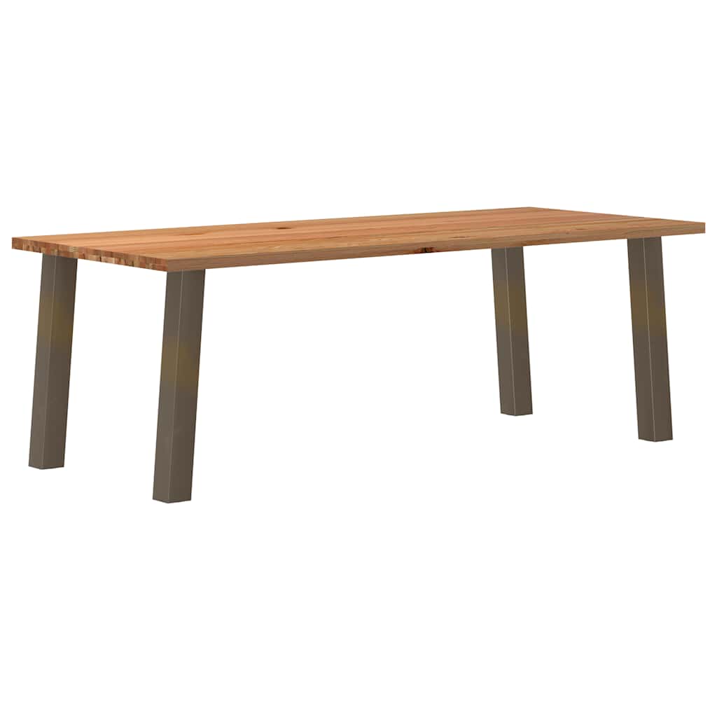 Table en Bois de Chêne Massif et Métal 180 cm-100 cm-240 cm-1-La-Fabrique-Industrielle