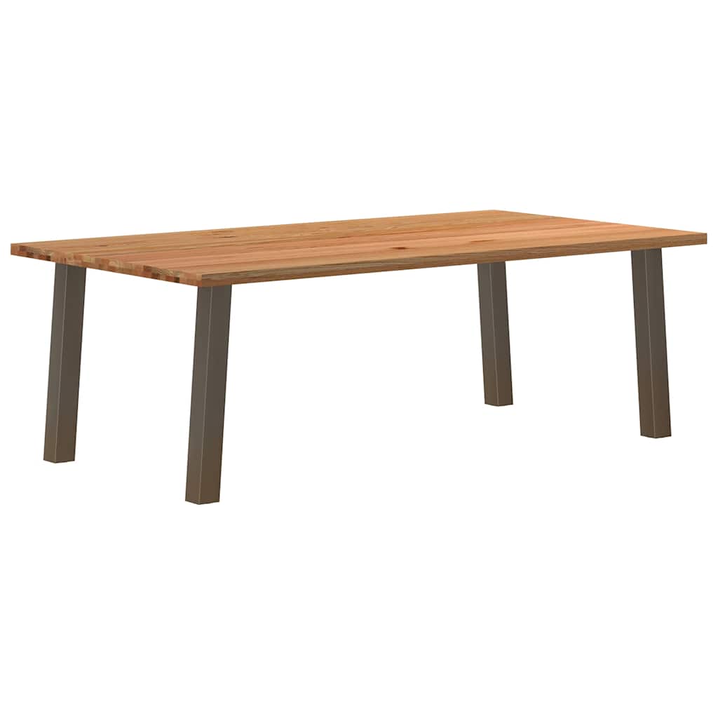 Table en Bois de Chêne Massif et Métal 180 cm-120 cm-220 cm-1-La-Fabrique-Industrielle