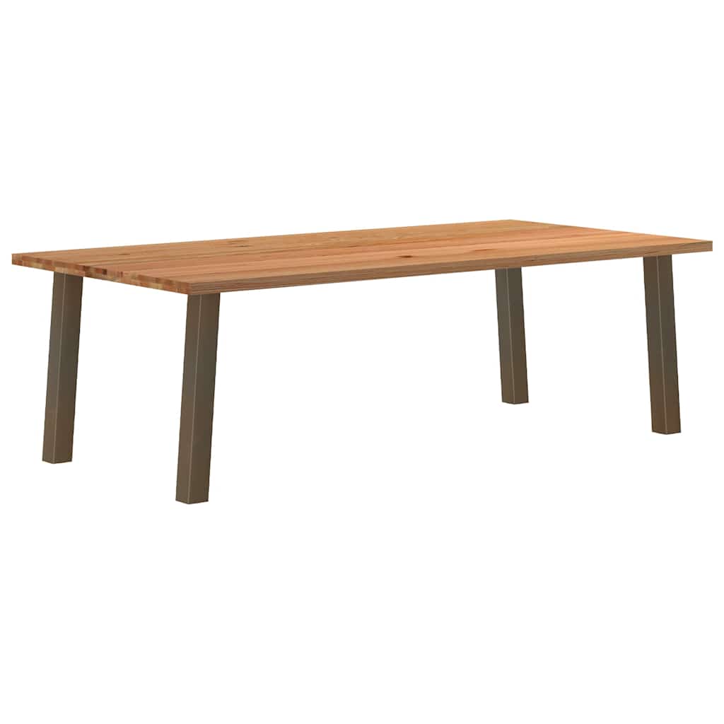 Table en Bois de Chêne Massif et Métal 180 cm-120 cm-240 cm-1-La-Fabrique-Industrielle