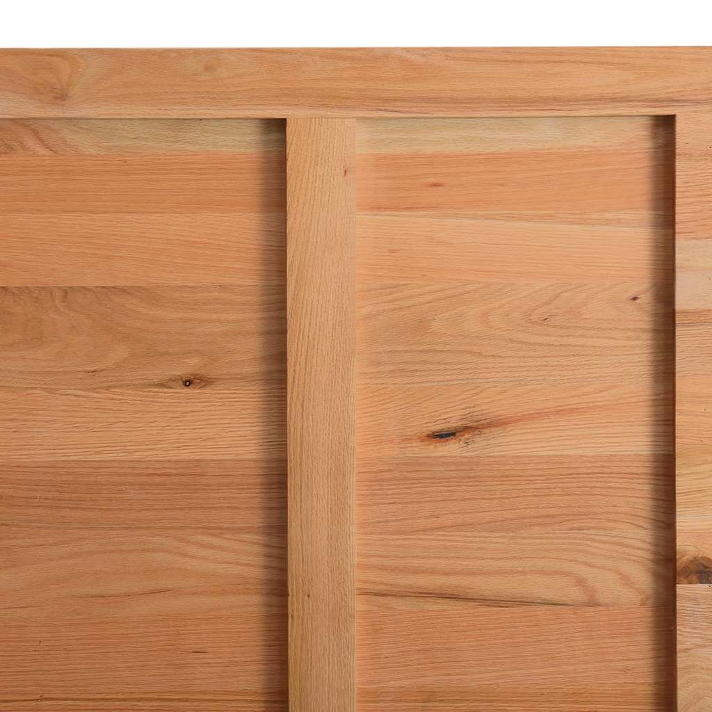 Table en Bois de Chêne Massif et Pieds Métal Noir-La-Fabrique-Industrielle