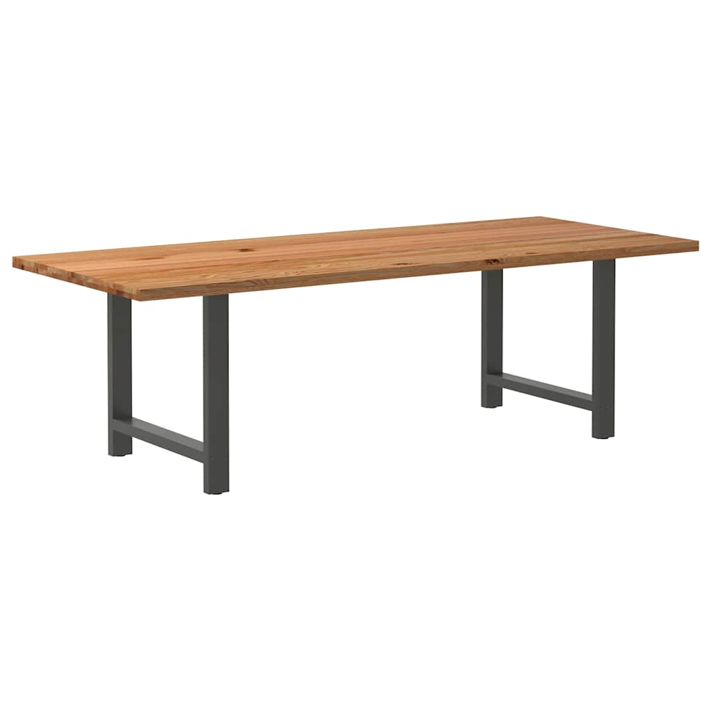 Table en Bois de Chêne Massif pour 6 à 8 Personnes-Anthracite-1-240 x 100 x 74 cm-La-Fabrique-Industrielle
