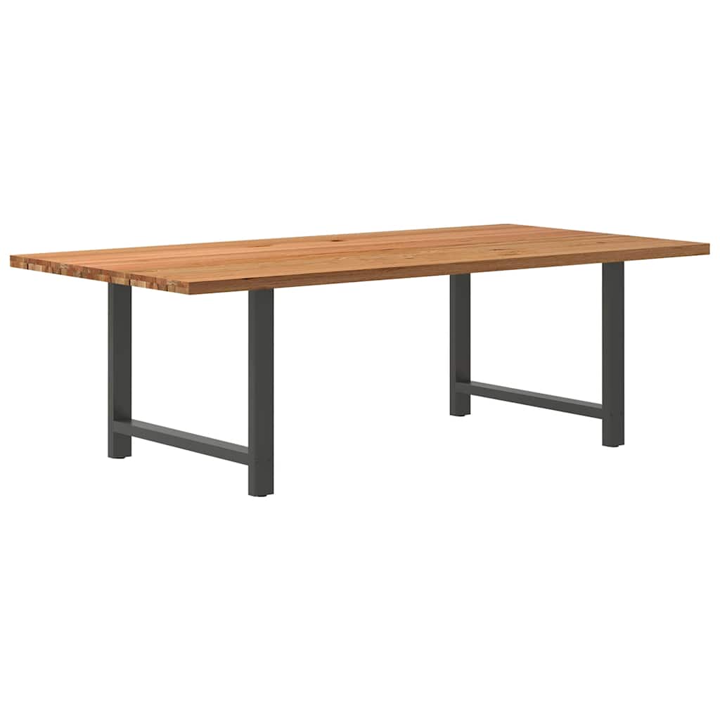 Table en Bois de Chêne Massif pour 6 à 8 Personnes-Anthracite-1-240 x 120 x 74 cm-La-Fabrique-Industrielle