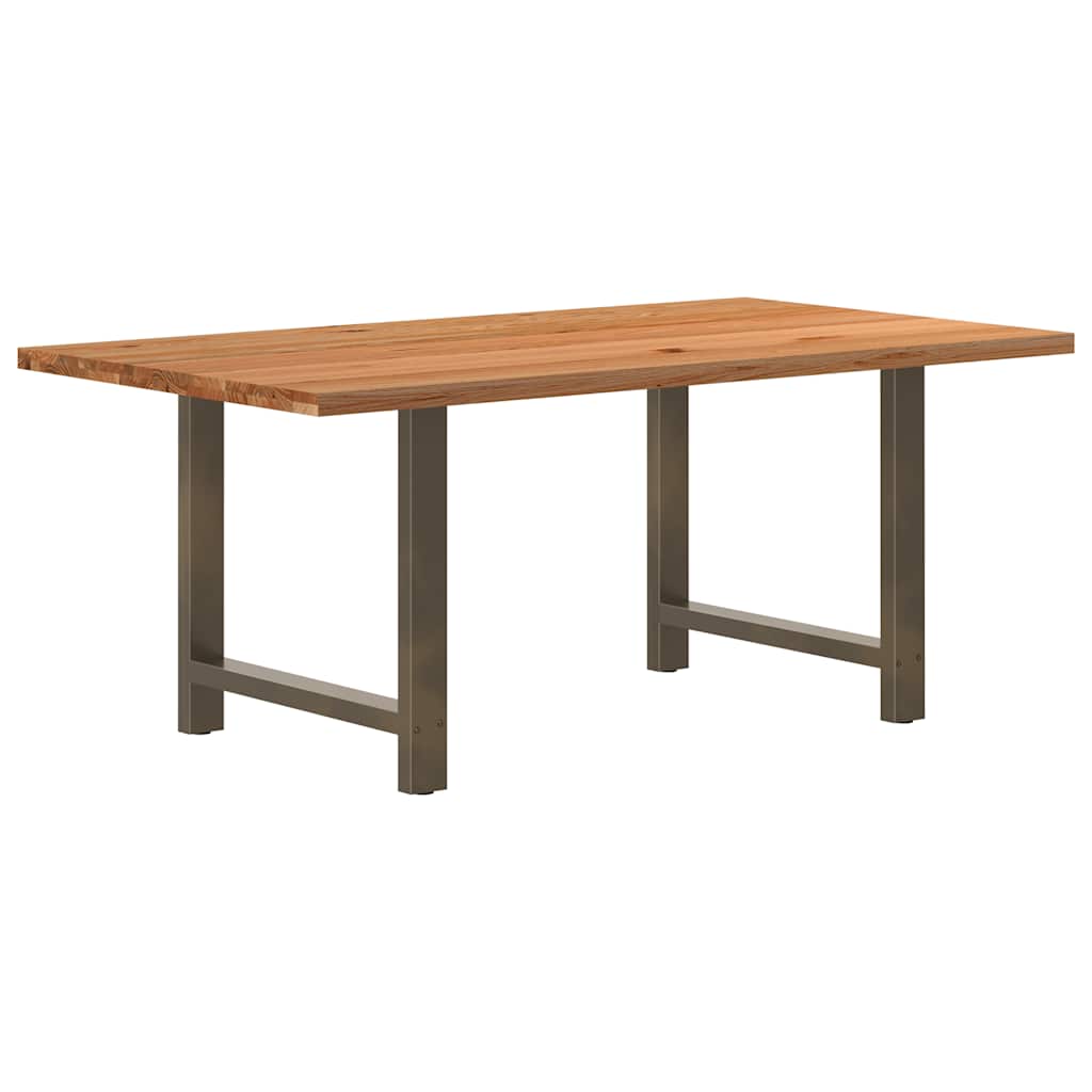 Table en Bois de Chêne Massif pour 6 à 8 Personnes-Naturel-1-180 x 100 x 74 cm-La-Fabrique-Industrielle
