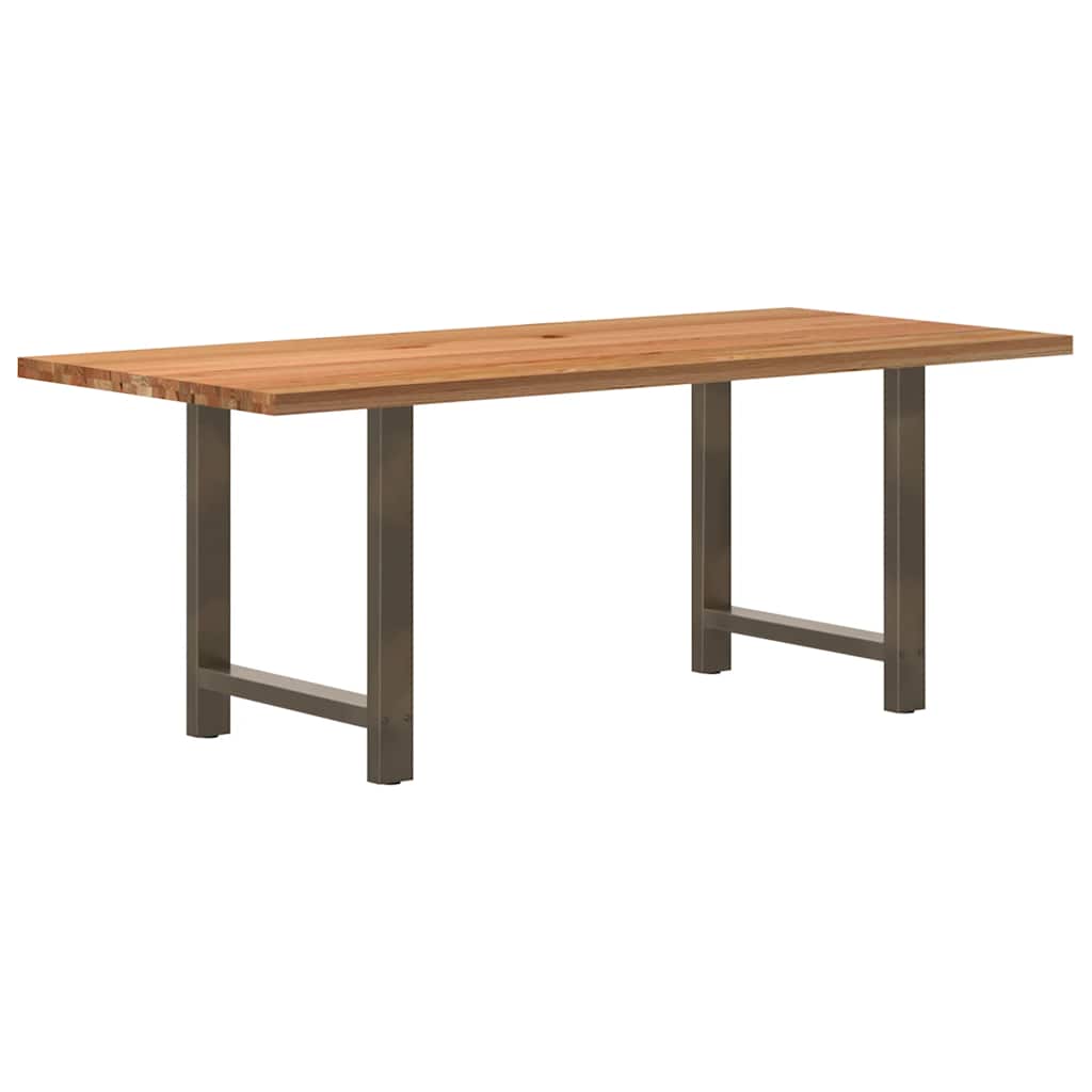 Table en Bois de Chêne Massif pour 6 à 8 Personnes-Naturel-1-200 x 90 x 74 cm-La-Fabrique-Industrielle