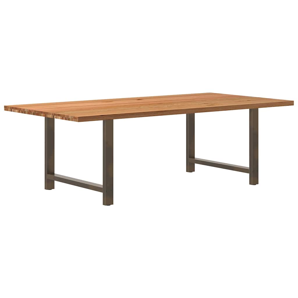 Table en Bois de Chêne Massif pour 6 à 8 Personnes-Naturel-1-240 x 120 x 74 cm-La-Fabrique-Industrielle