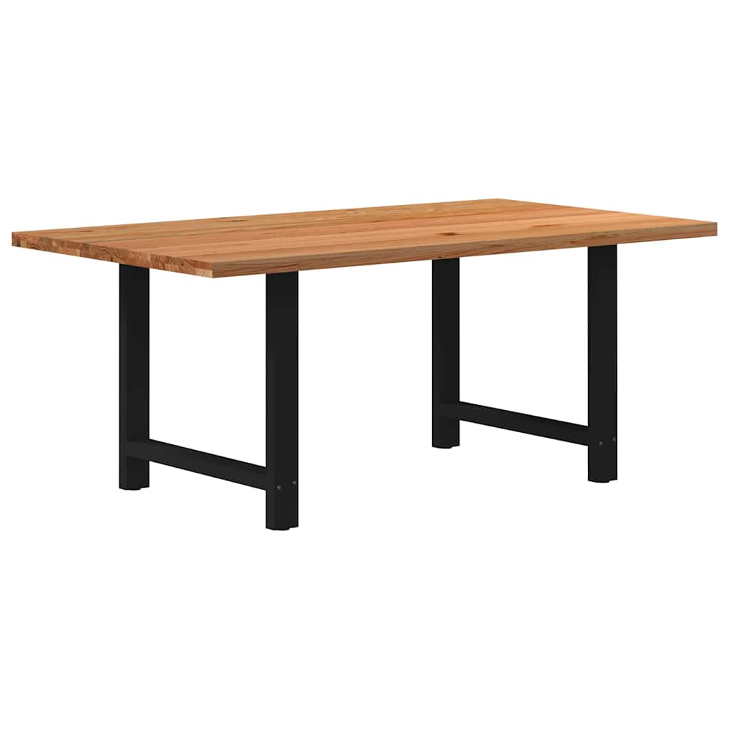 Table en Bois de Chêne Massif pour 6 à 8 Personnes-Noir-1-180 x 100 x 74 cm-La-Fabrique-Industrielle