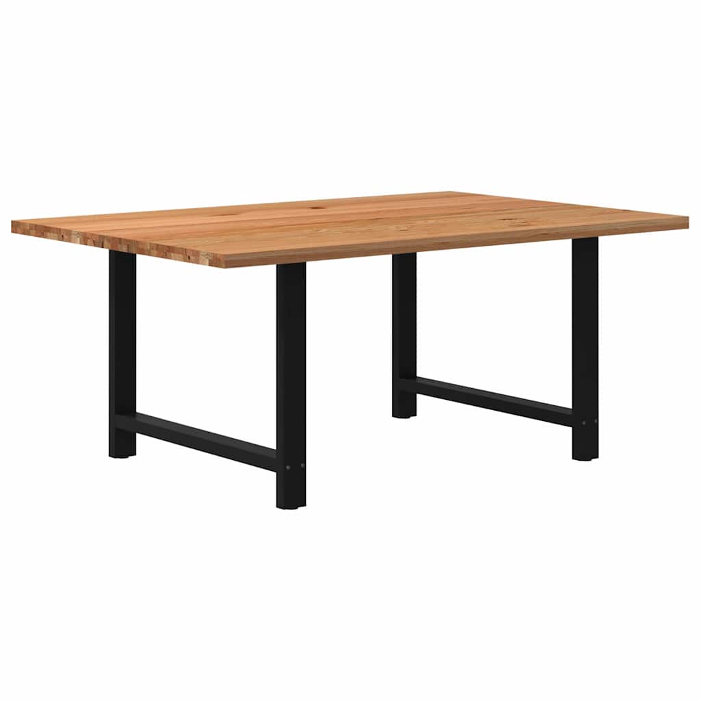 Table en Bois de Chêne Massif pour 6 à 8 Personnes-Noir-1-180 x 120 x 74 cm-La-Fabrique-Industrielle