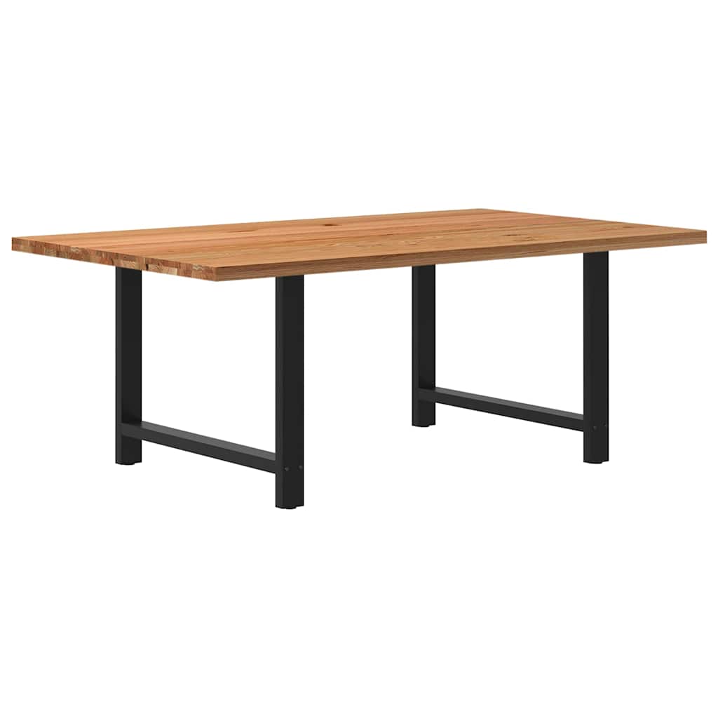 Table en Bois de Chêne Massif pour 6 à 8 Personnes-Noir-1-200 x 120 x 74 cm-La-Fabrique-Industrielle