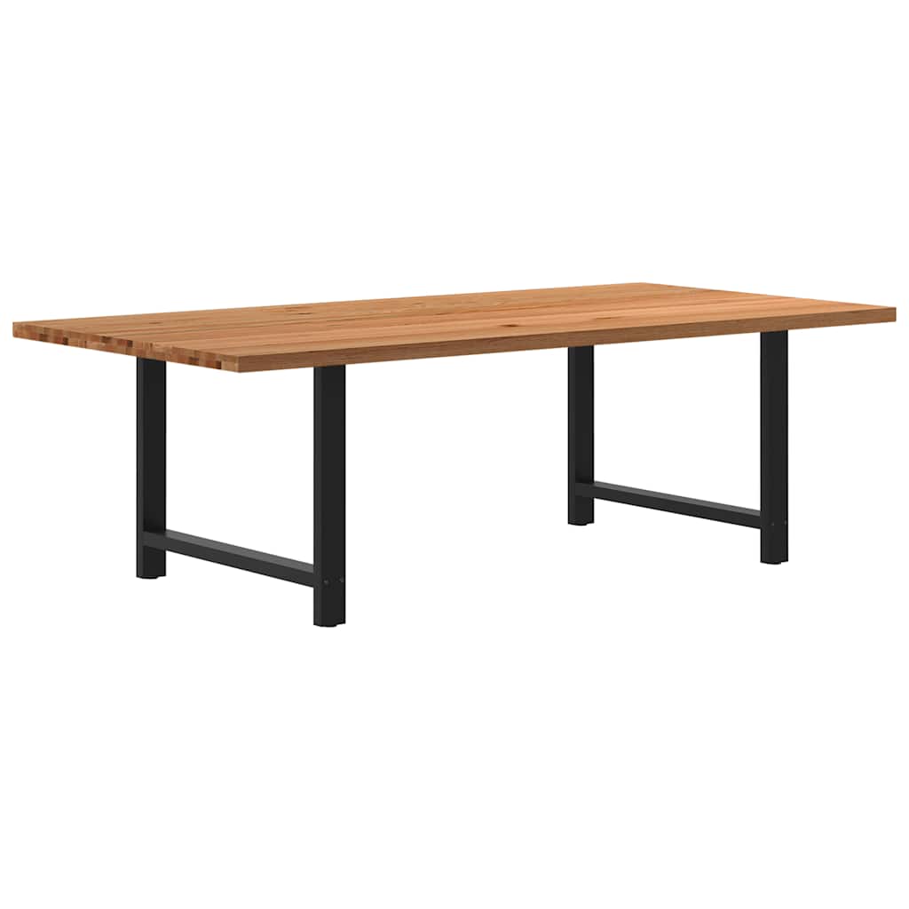 Table en Bois de Chêne Massif pour 6 à 8 Personnes-Noir-1-240 x 120 x 74 cm-La-Fabrique-Industrielle