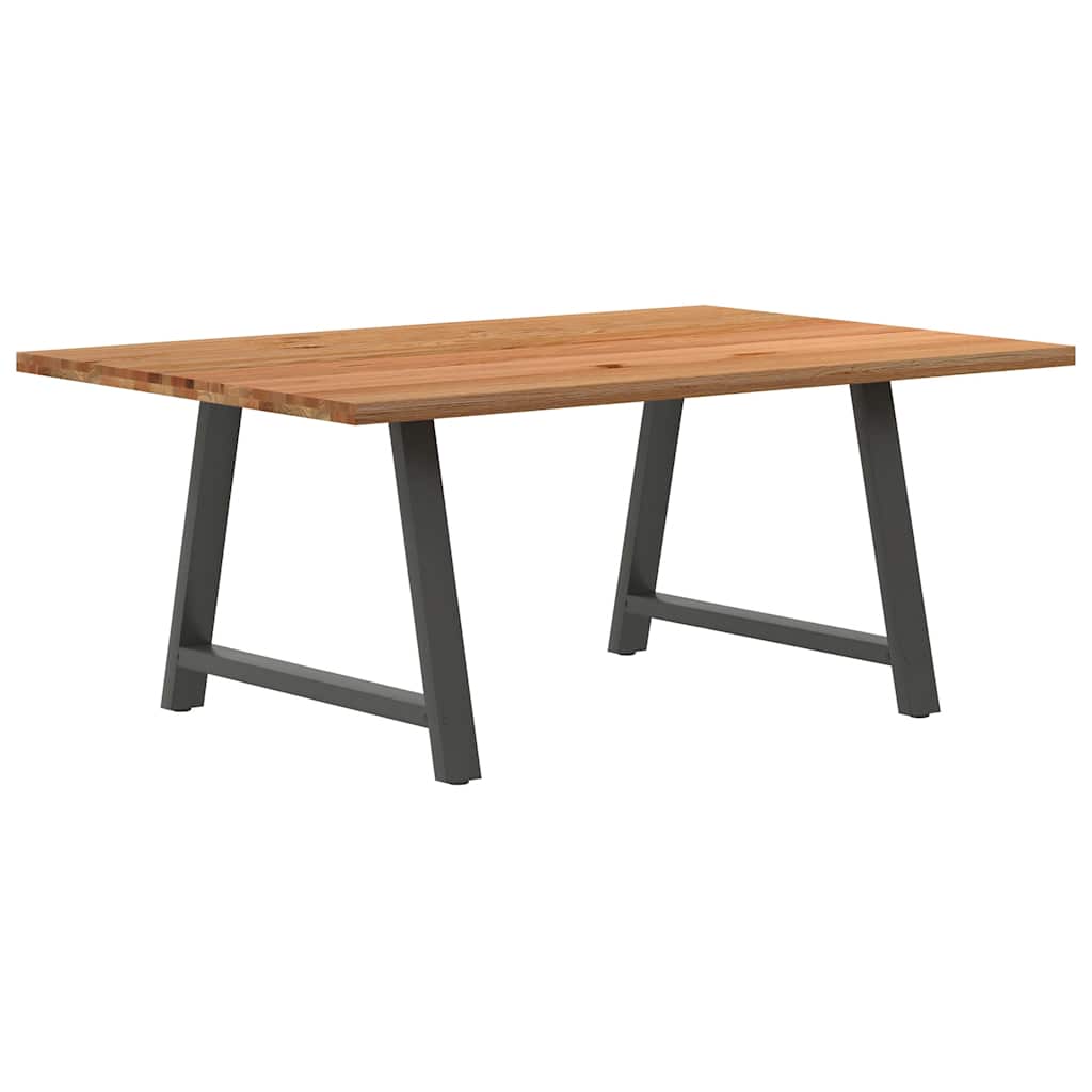 Table en Bois de Chêne Massif sur Tréteaux-120 cm-180 cm-1-La-Fabrique-Industrielle