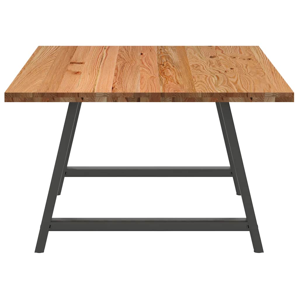 Table en Bois de Chêne Massif sur Tréteaux-La-Fabrique-Industrielle
