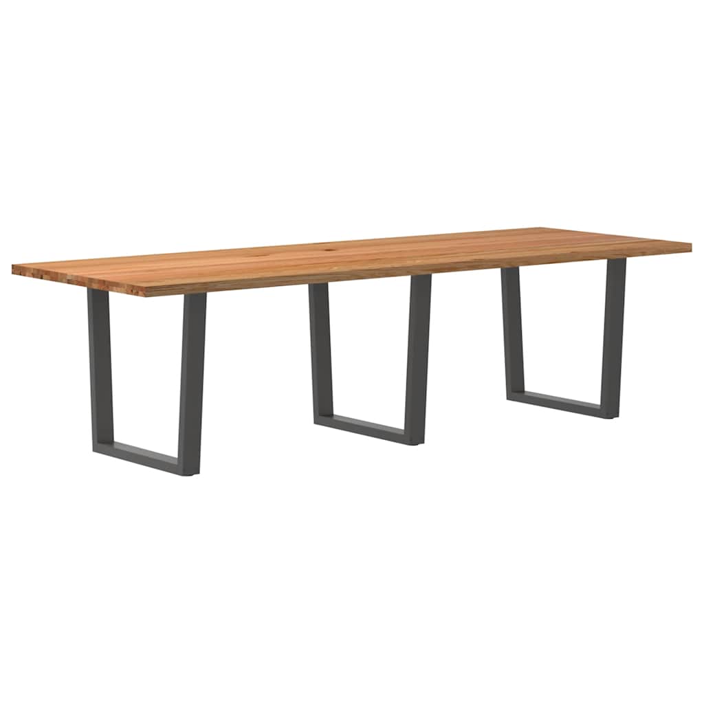 Table en Bois de Chêne et Fer pour Salle à Manger-100 cm-280 cm-1-La-Fabrique-Industrielle