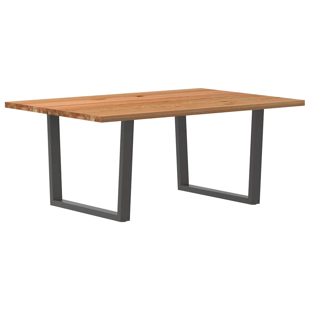 Table en Bois de Chêne et Fer pour Salle à Manger-120 cm-180 cm-1-La-Fabrique-Industrielle