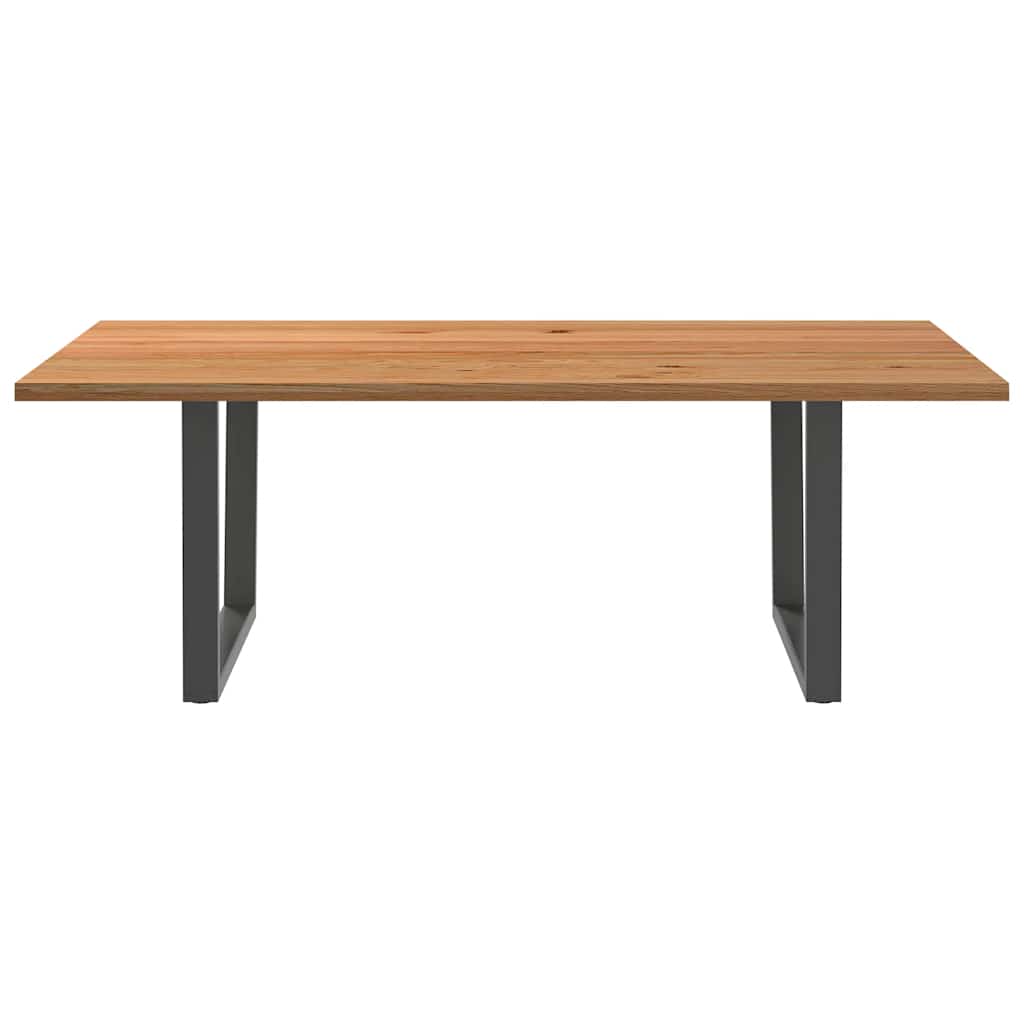 Table en Bois de Chêne et Fer pour Salle à Manger-La-Fabrique-Industrielle