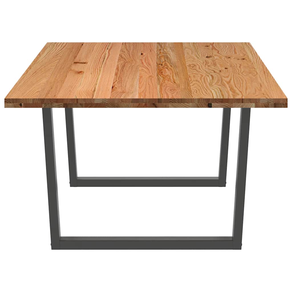 Table en Bois de Chêne et Fer pour Salle à Manger-La-Fabrique-Industrielle
