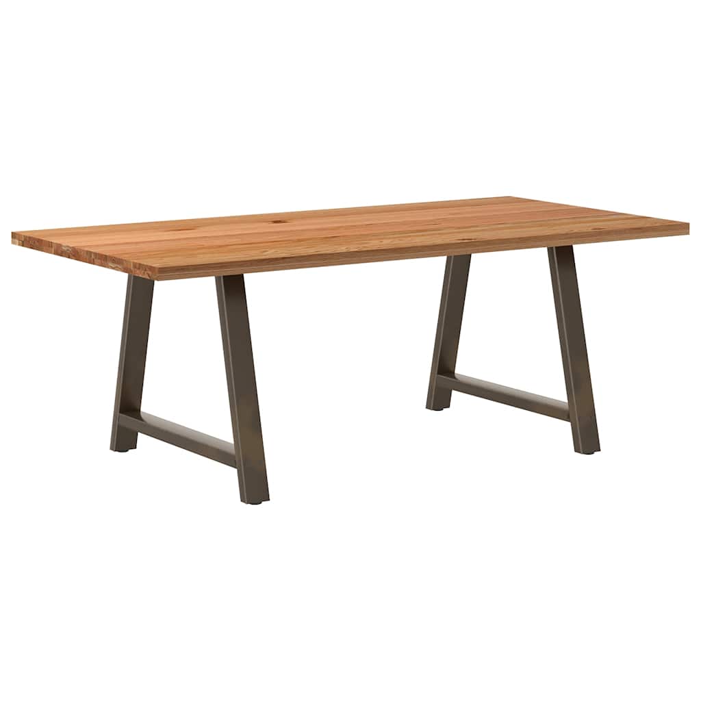 Table en Bois de Chêne et Métal Indus-100 cm-200 cm-1-La-Fabrique-Industrielle