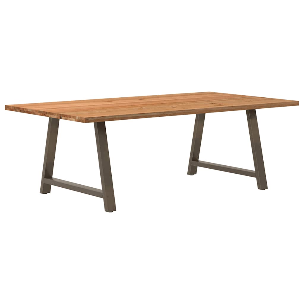 Table en Bois de Chêne et Métal Indus-120 cm-220 cm-1-La-Fabrique-Industrielle