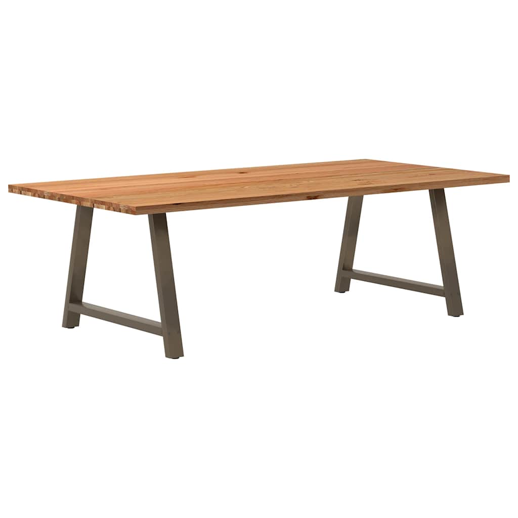 Table en Bois de Chêne et Métal Indus-120 cm-240 cm-1-La-Fabrique-Industrielle