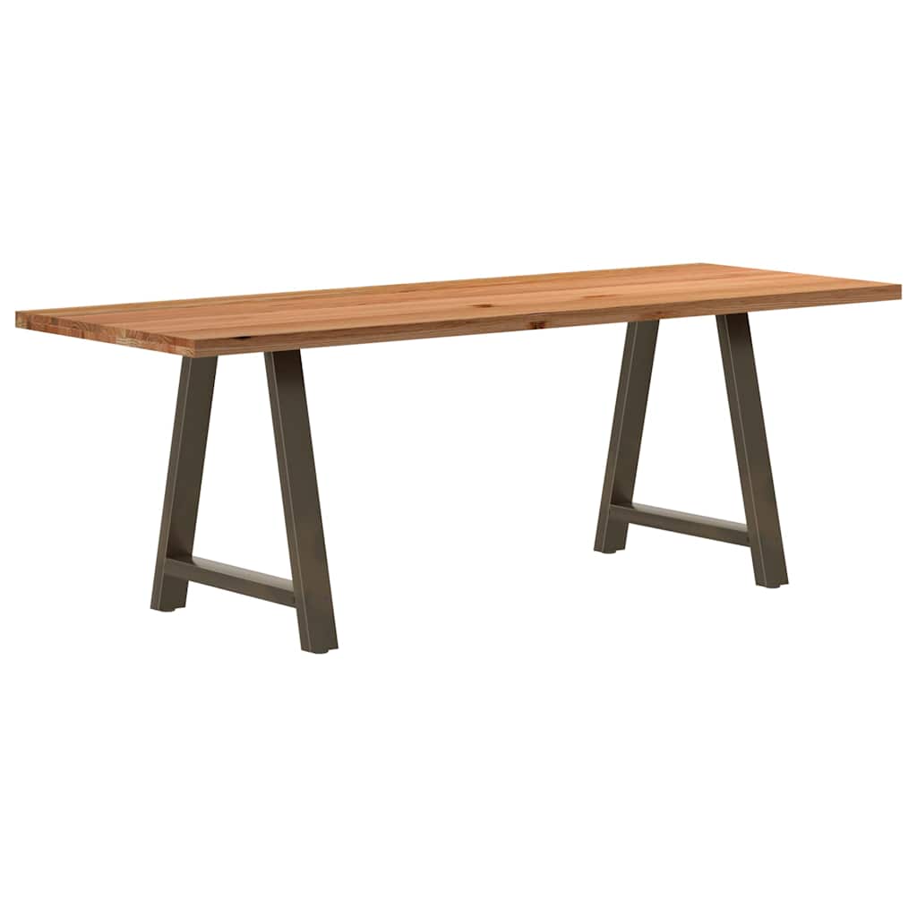 Table en Bois de Chêne et Métal Indus-80 cm-220 cm-1-La-Fabrique-Industrielle