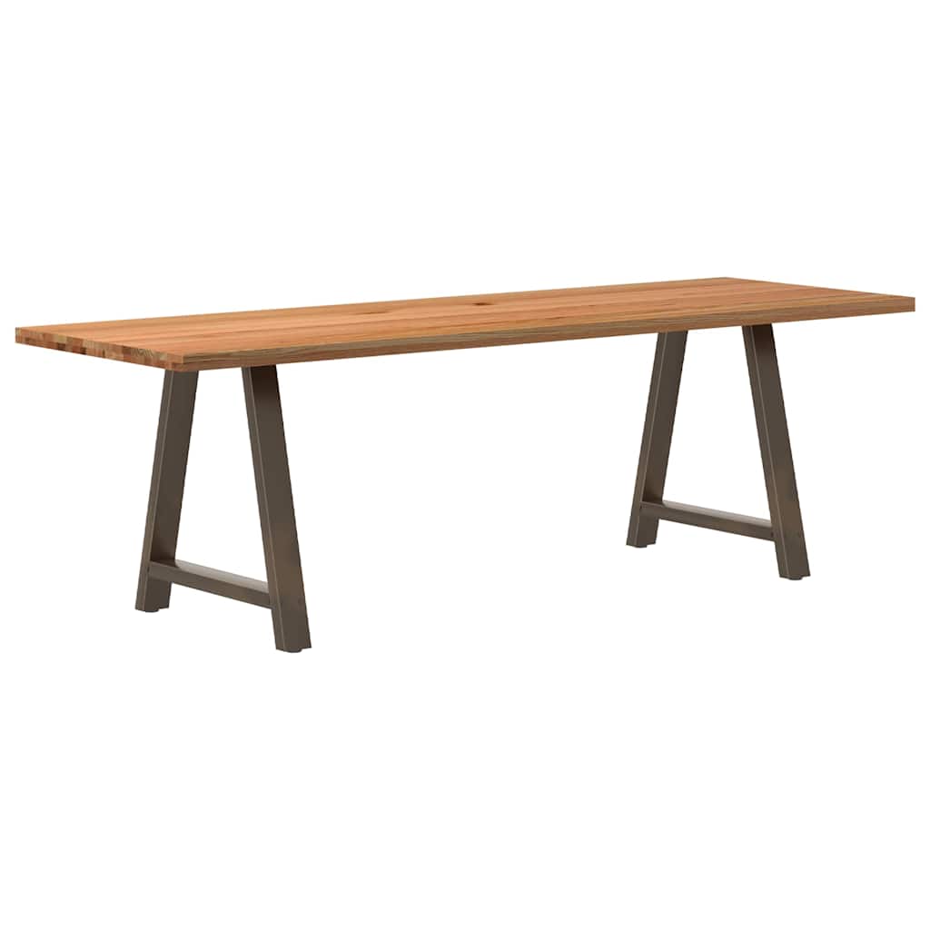 Table en Bois de Chêne et Métal Indus-80 cm-240 cm-1-La-Fabrique-Industrielle