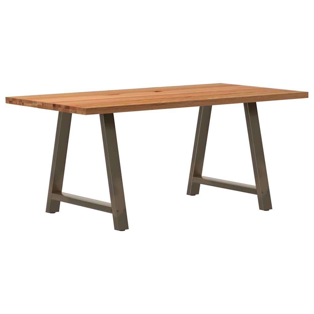 Table en Bois de Chêne et Métal Indus-90 cm-180 cm-1-La-Fabrique-Industrielle