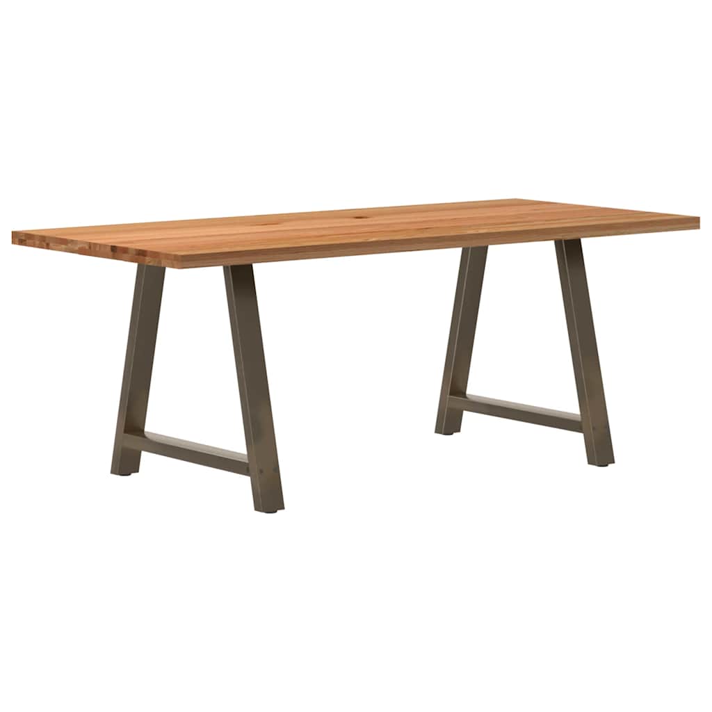 Table en Bois de Chêne et Métal Indus-90 cm-200 cm-1-La-Fabrique-Industrielle