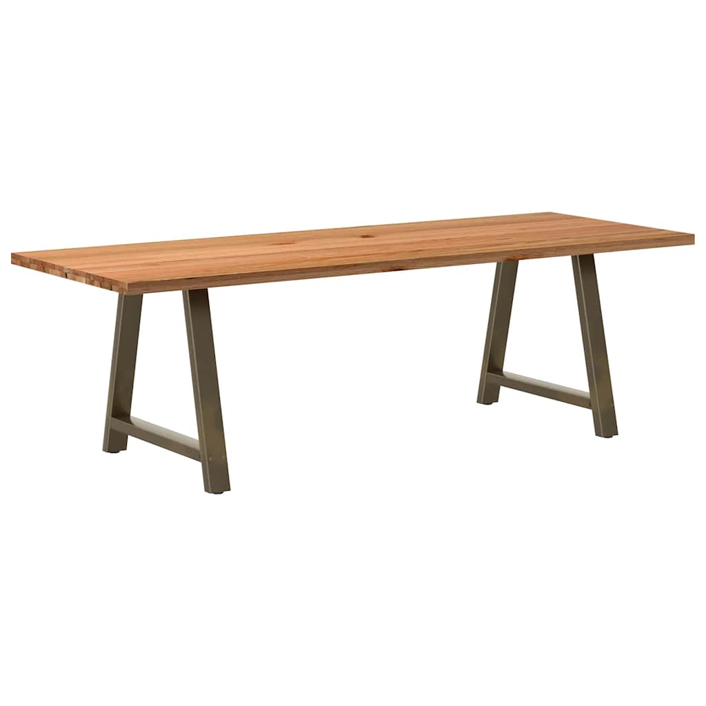 Table en Bois de Chêne et Métal Indus-90 cm-240 cm-1-La-Fabrique-Industrielle