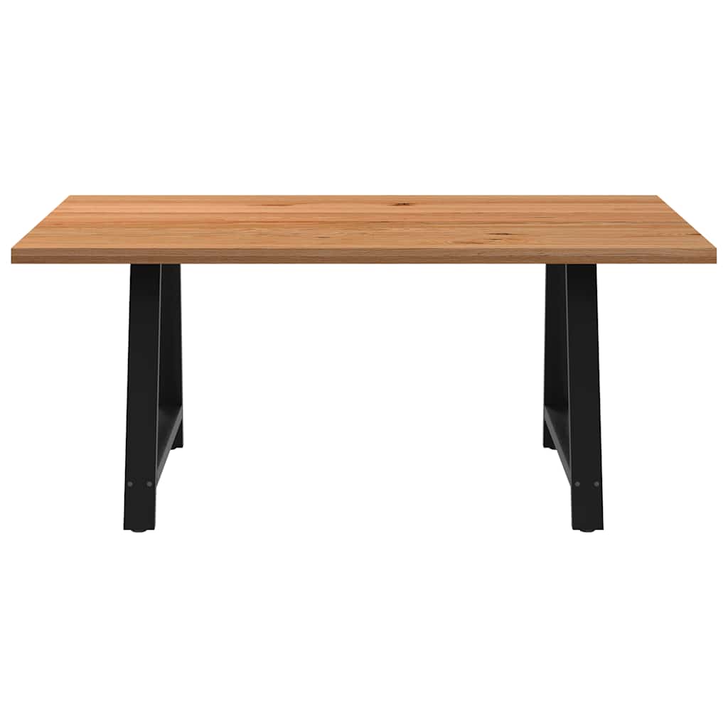 Table en Bois de Chêne et Métal Noir Salle à Manger-La-Fabrique-Industrielle