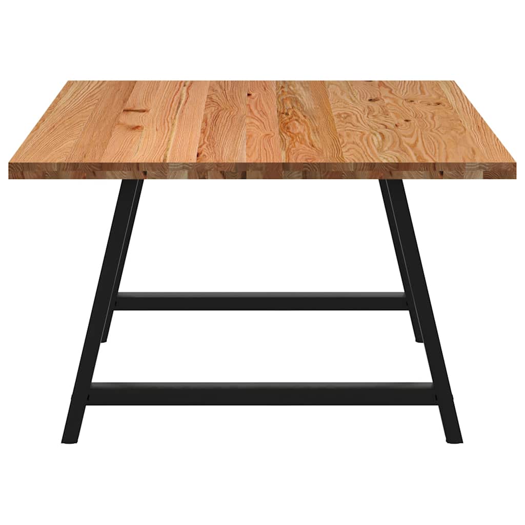 Table en Bois de Chêne et Métal Noir Salle à Manger-La-Fabrique-Industrielle