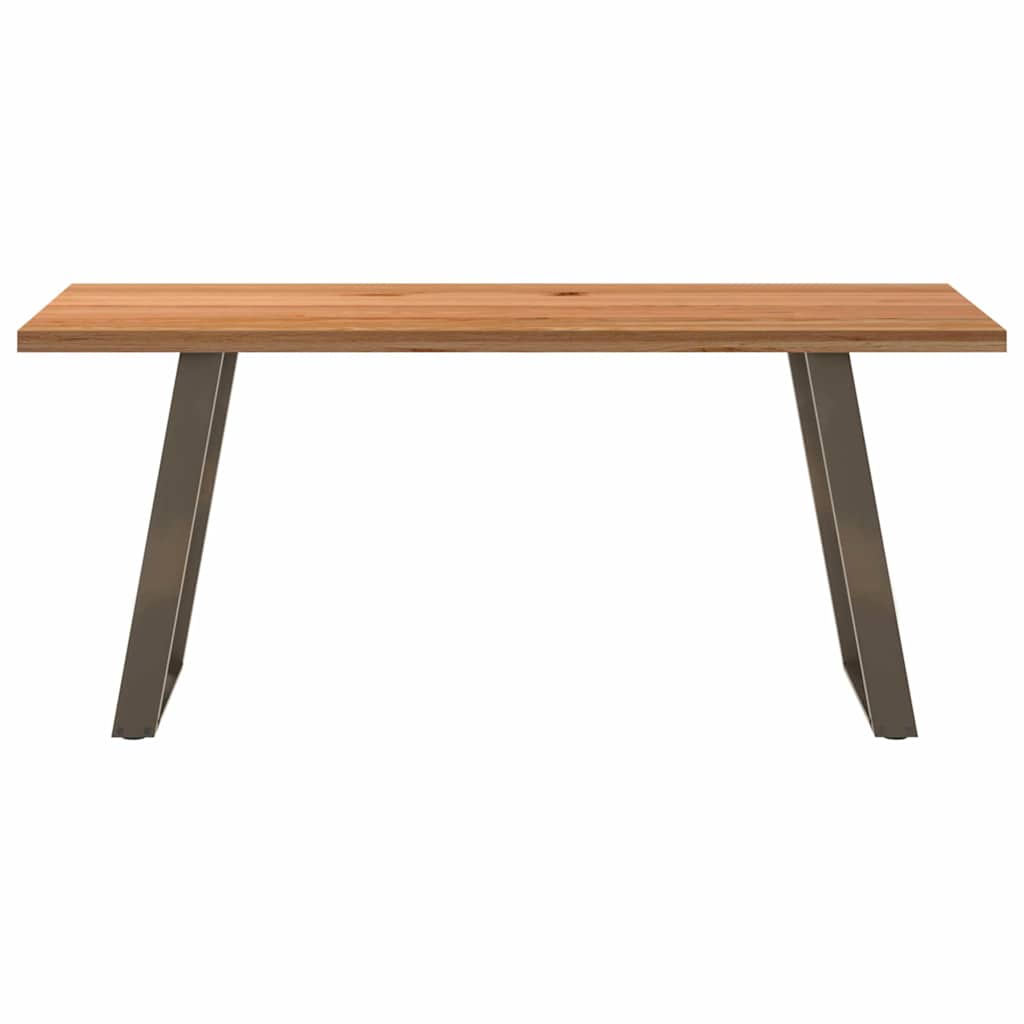 Table en Bois de Chêne et Pied Anthracite-La-Fabrique-Industrielle