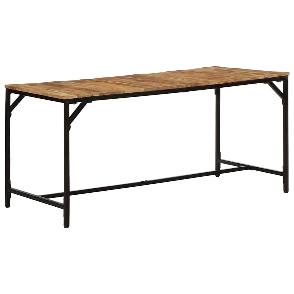 Table en Bois de Manguier Brut & Massif et Fer-1-160 x 80 x 75 cm-La-Fabrique-Industrielle