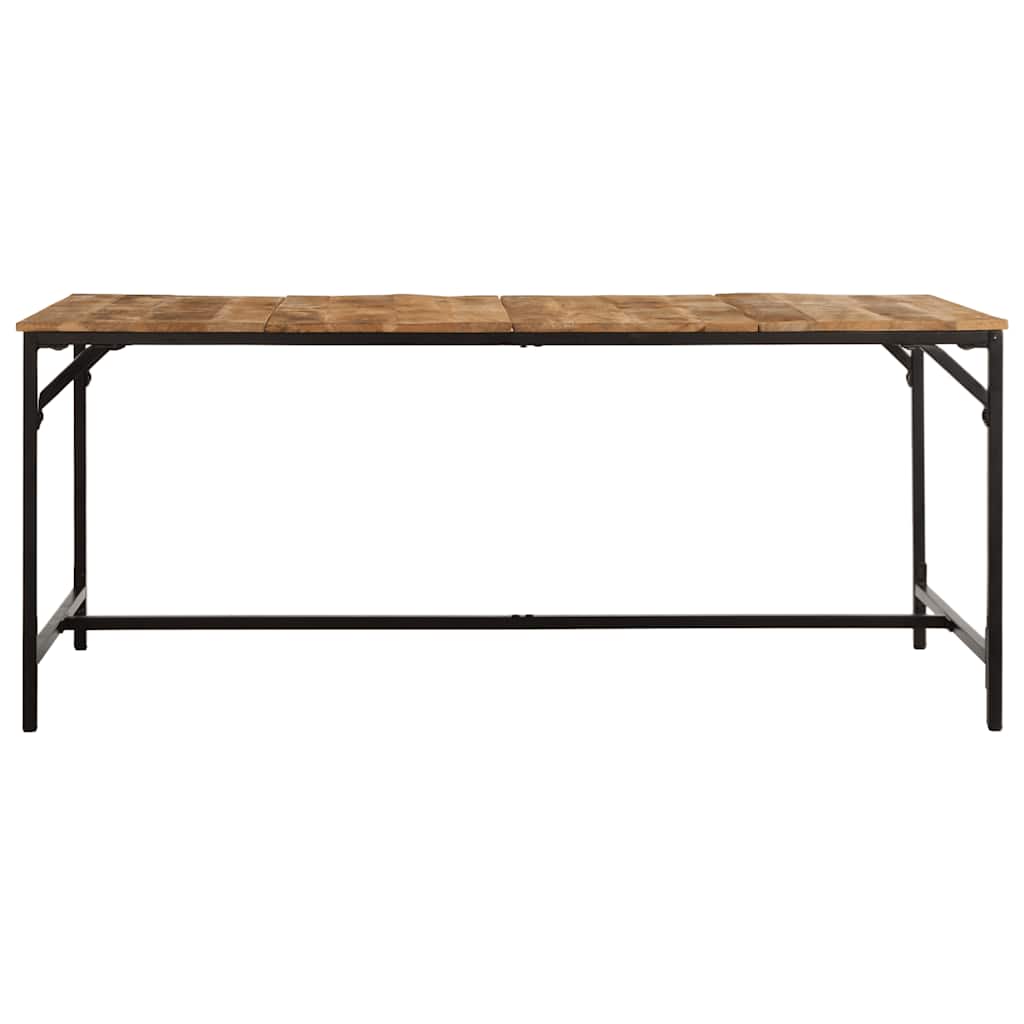 Table en Bois de Manguier Brut & Massif et Fer-La-Fabrique-Industrielle