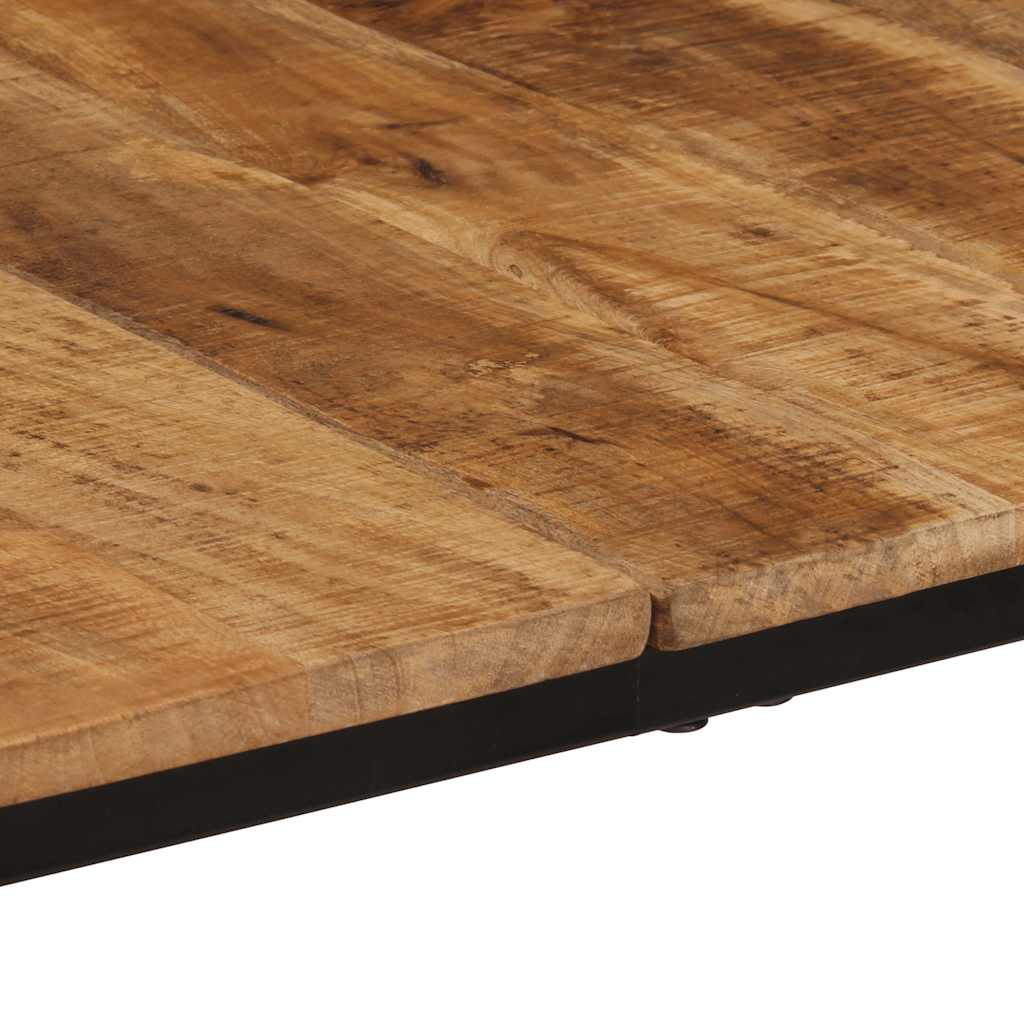 Table en Bois de Manguier Brut & Massif et Fer-La-Fabrique-Industrielle