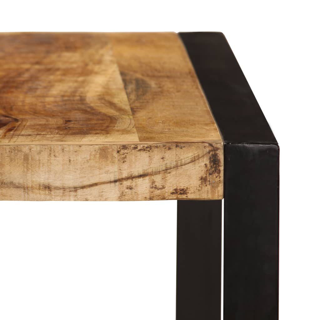 Table en Bois de Manguier et Acier 180x90-La-Fabrique-Industrielle