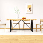 Table en Bois de Manguier et Pieds en Métal Design-Marron-1-La-Fabrique-Industrielle