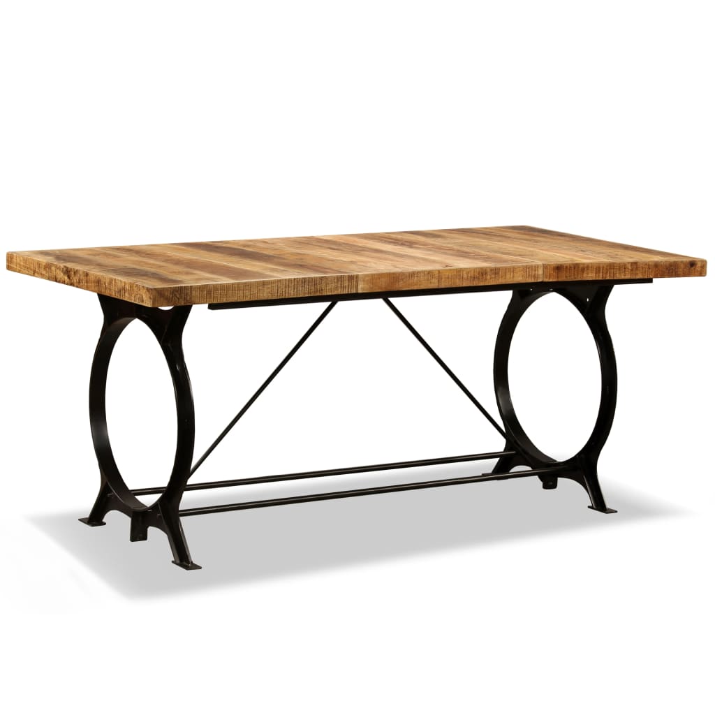 Table en Bois de Manguier et Pieds en Métal Design-La-Fabrique-Industrielle