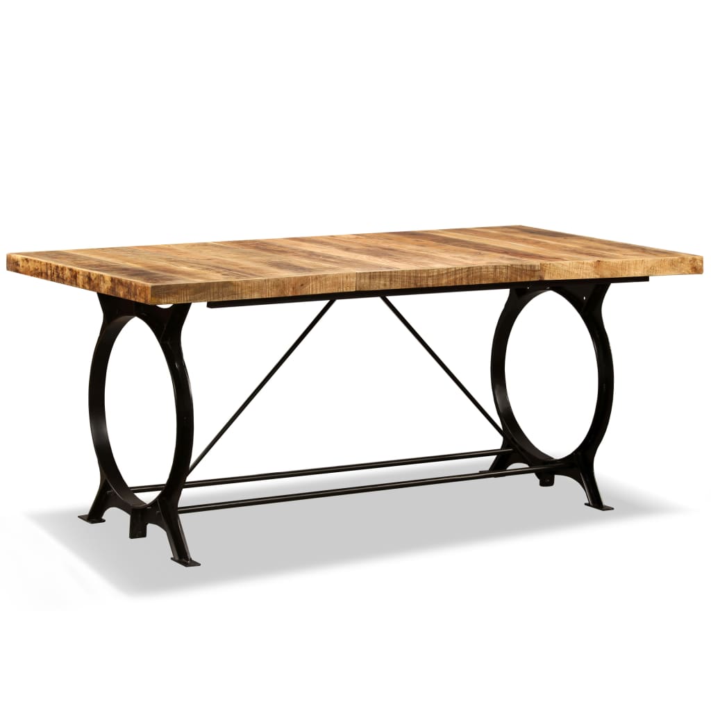 Table en Bois de Manguier et Pieds en Métal Design-La-Fabrique-Industrielle
