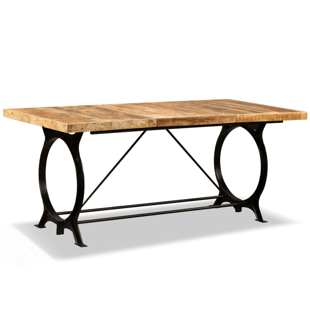 Table en Bois de Manguier et Pieds en Métal Design-La-Fabrique-Industrielle