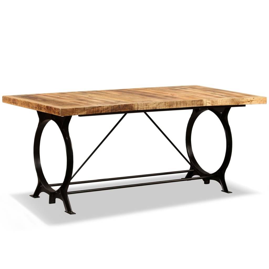 Table en Bois de Manguier et Pieds en Métal Design-La-Fabrique-Industrielle