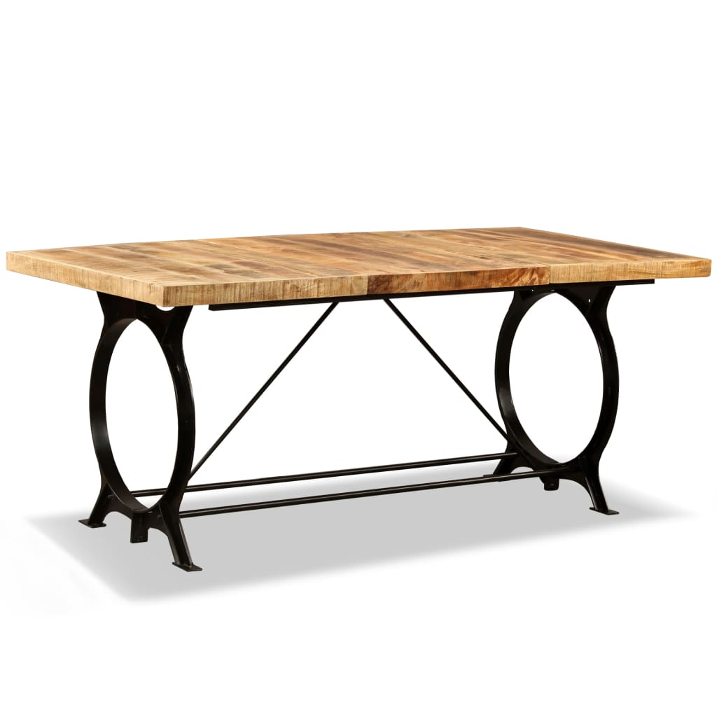 Table en Bois de Manguier et Pieds en Métal Design-La-Fabrique-Industrielle
