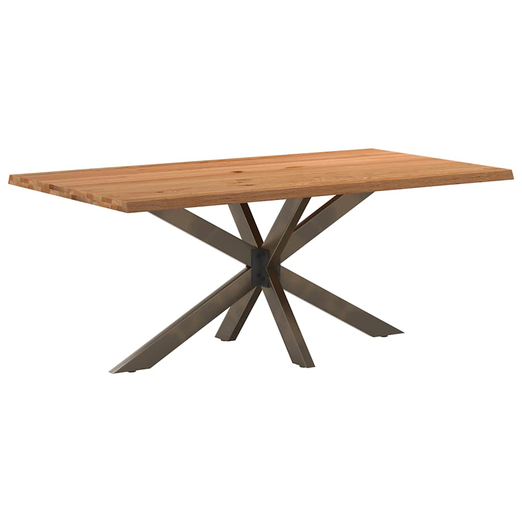 Table en Bois et Acier au Style Industriel-Acier naturel-180 cm-1-La-Fabrique-Industrielle