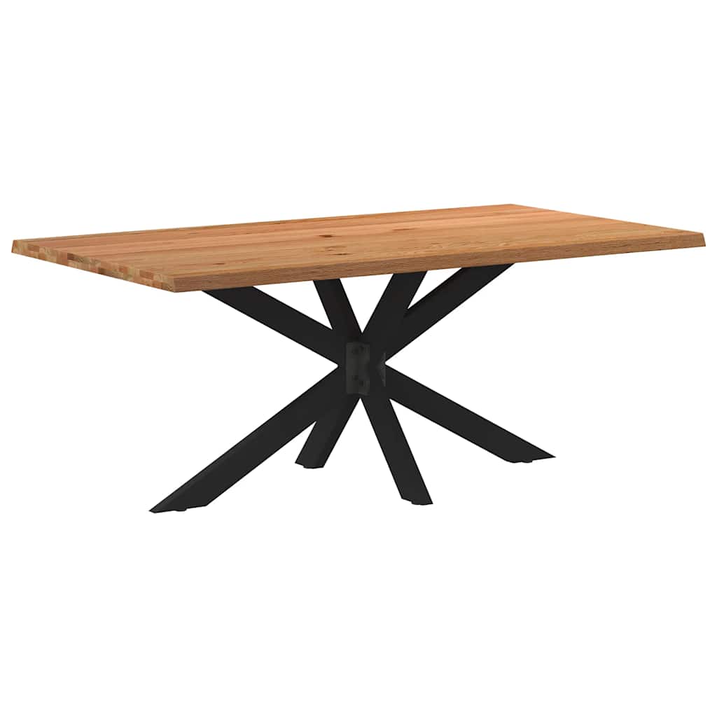 Table en Bois et Acier au Style Industriel-Noir-180 cm-1-La-Fabrique-Industrielle