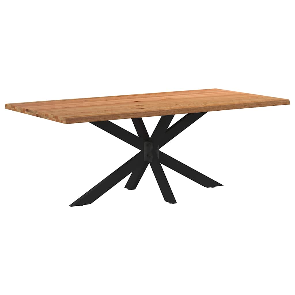 Table en Bois et Acier au Style Industriel-Noir-200 cm-1-La-Fabrique-Industrielle