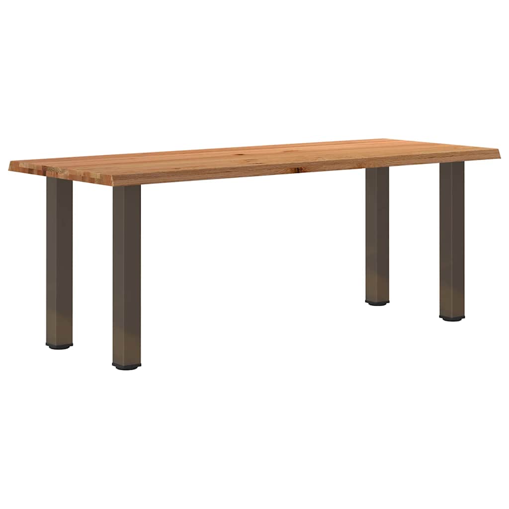 Table en Bois et Acier au Style Scandinave-80 cm-200 cm-1-La-Fabrique-Industrielle