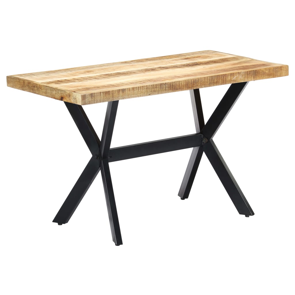 Table en Bois et Métal au Design Industriel-Marron clair-1-120 x 60 x 75 cm-La-Fabrique-Industrielle
