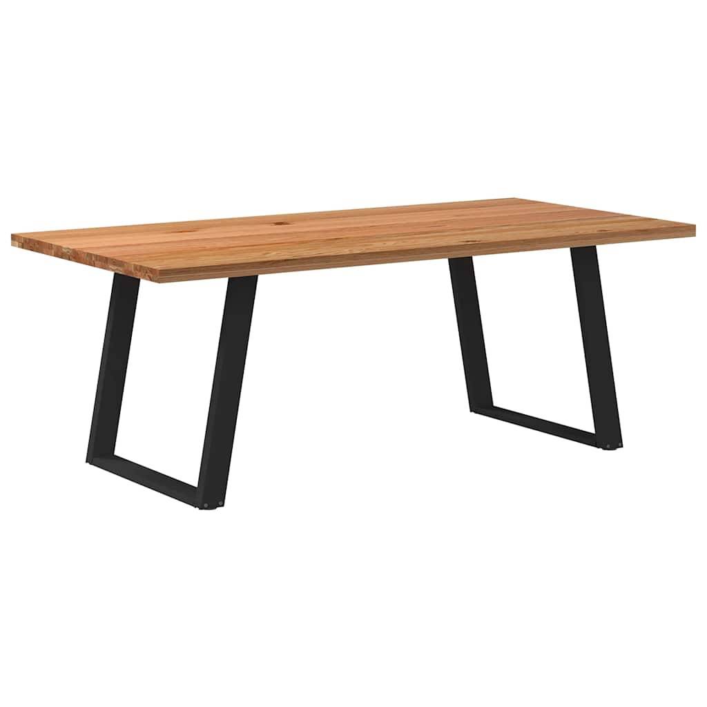 Table en Chêne Massif au Style Loft Industriel-100 cm-200 cm-1-La-Fabrique-Industrielle