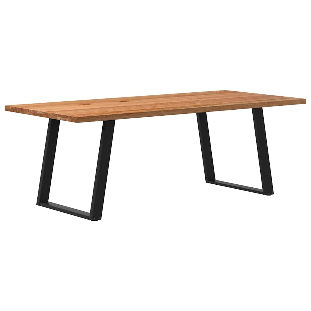 Table en Chêne Massif au Style Loft Industriel-100 cm-220 cm-1-La-Fabrique-Industrielle