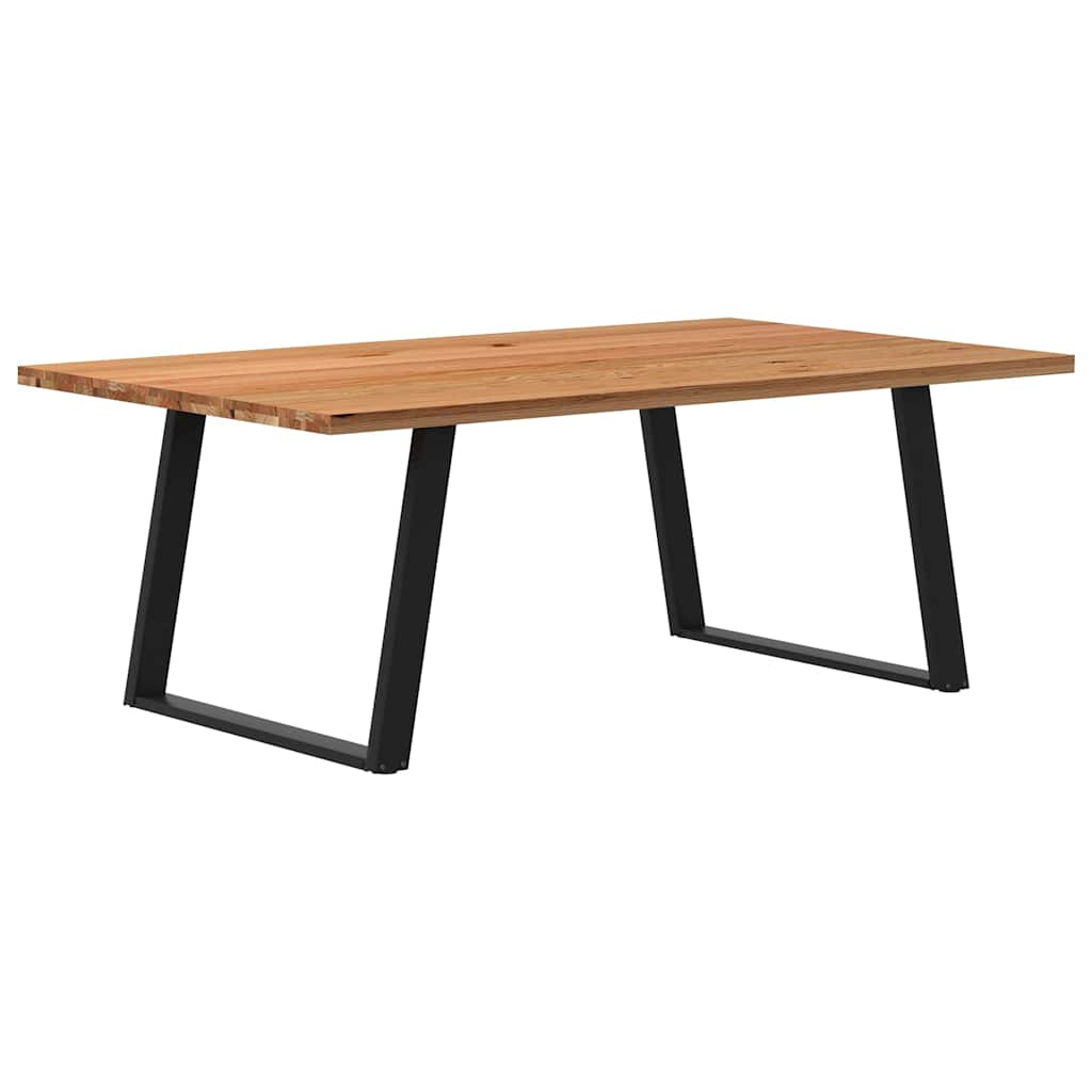 Table en Chêne Massif au Style Loft Industriel-120 cm-200 cm-1-La-Fabrique-Industrielle